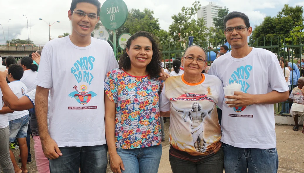 Família presente no evento