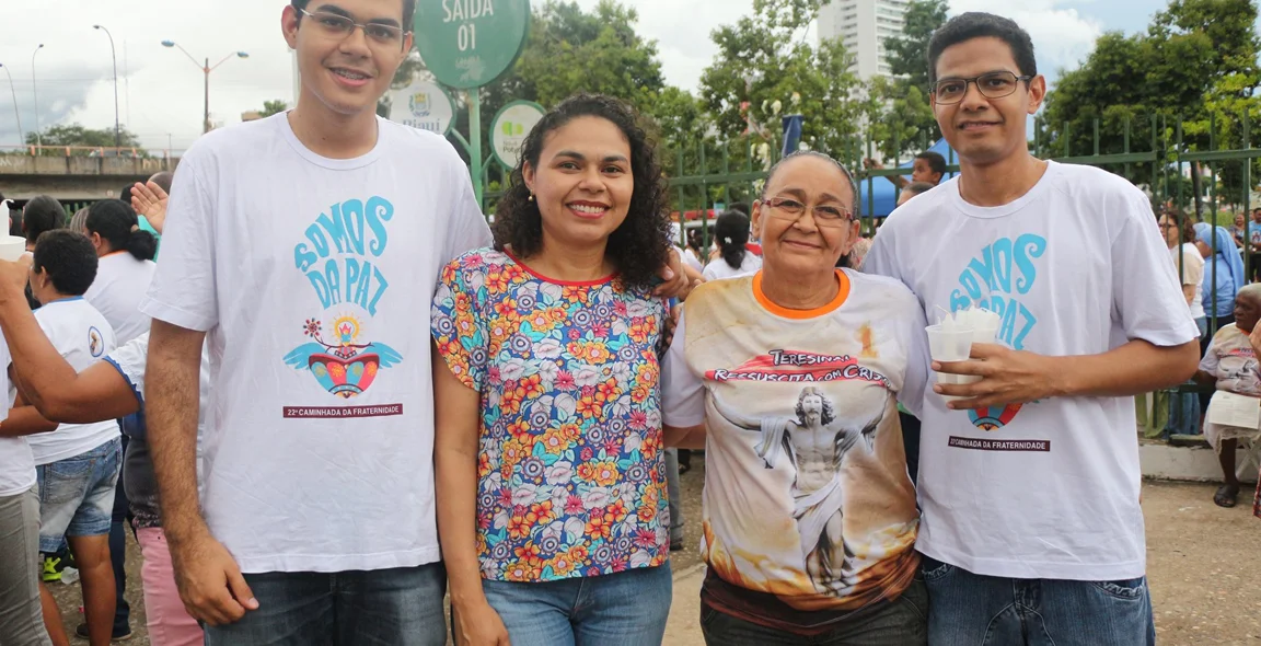 Família presente no evento