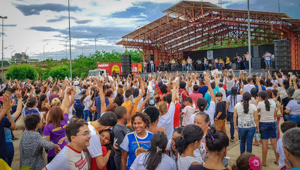 Público presente estava animado