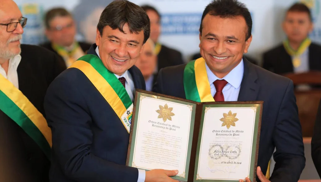 Wellington Dias e Fábio Abreu