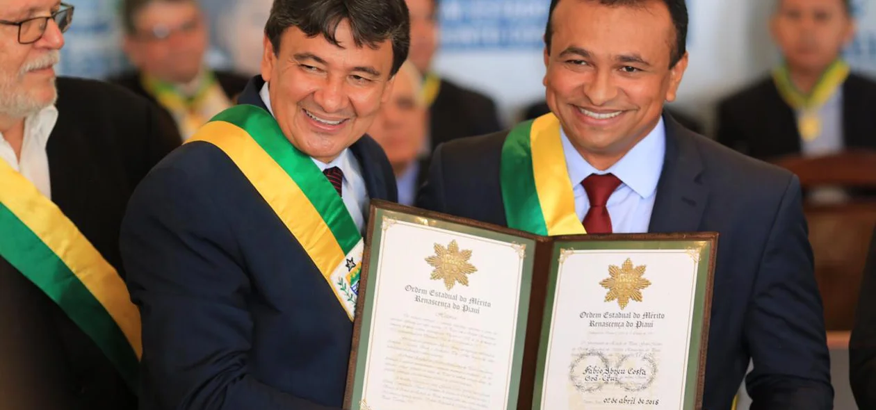 Wellington Dias e Fábio Abreu