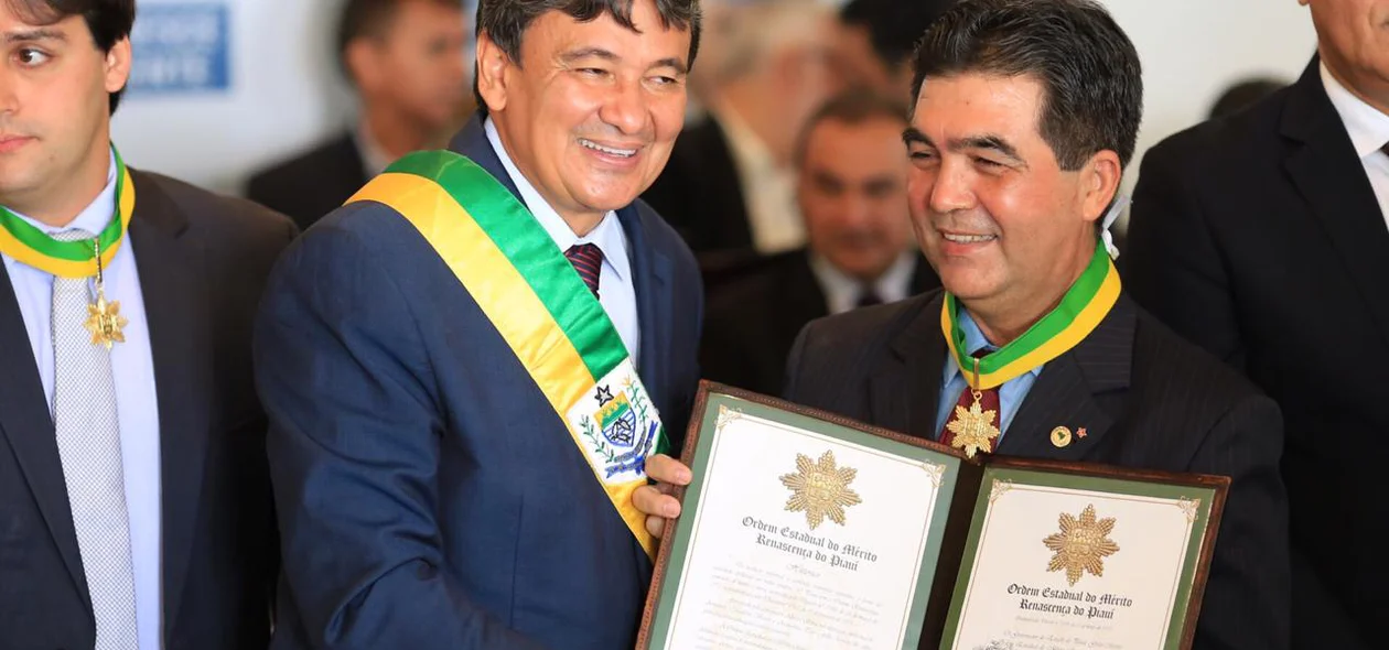 Wellington Dias e o deputado Limma