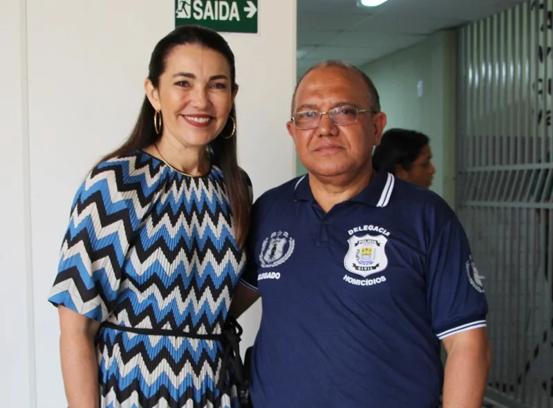 Margarete Coelho e delegado Barêtta