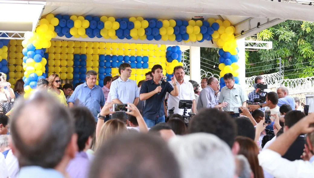 O evento de filiação na sede do PSDB