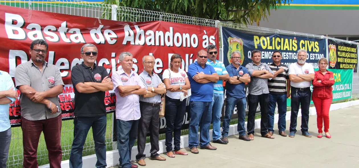 Protesto na inauguração da DHPP