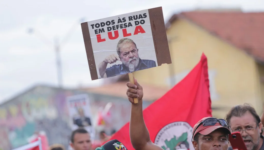 Ato em defesa do Lula, em Teresina