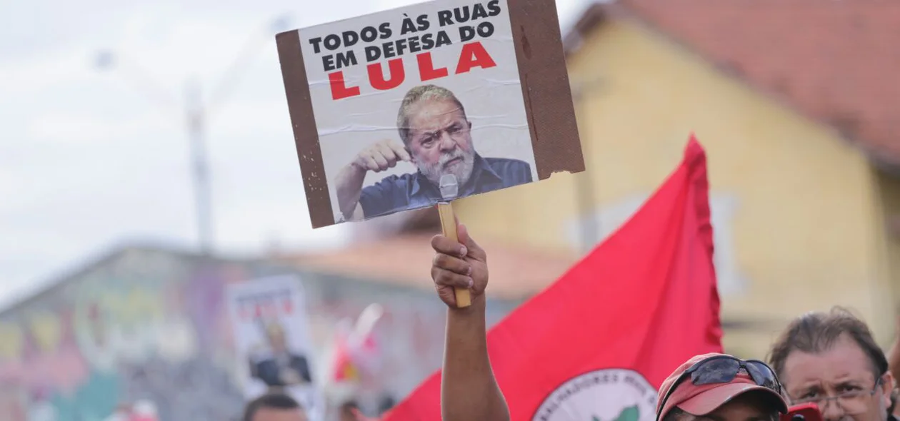 Ato em defesa do Lula, em Teresina