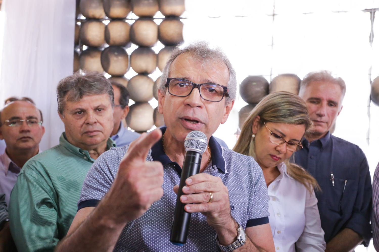 João Vicente discursando 
