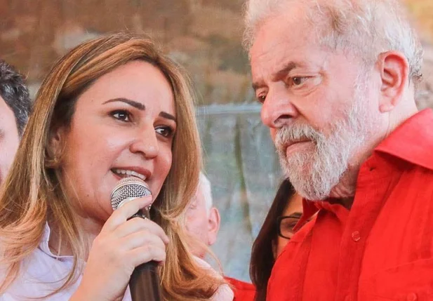 Rejane Dias e o ex-presidente Lula