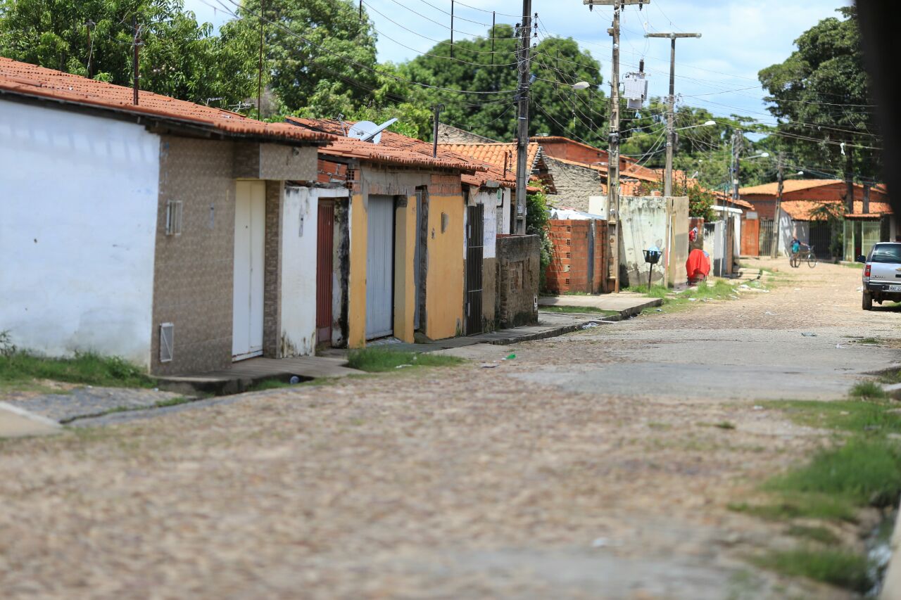 Rua onde aconteceu o crime