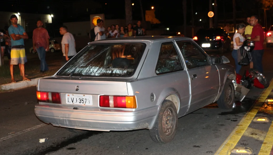 Veículo Escort envolvido no acidente 