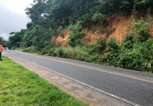 Local com risco de deslizamento de Terra