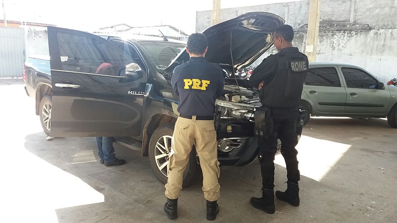 Veículo apreendido pela PRF