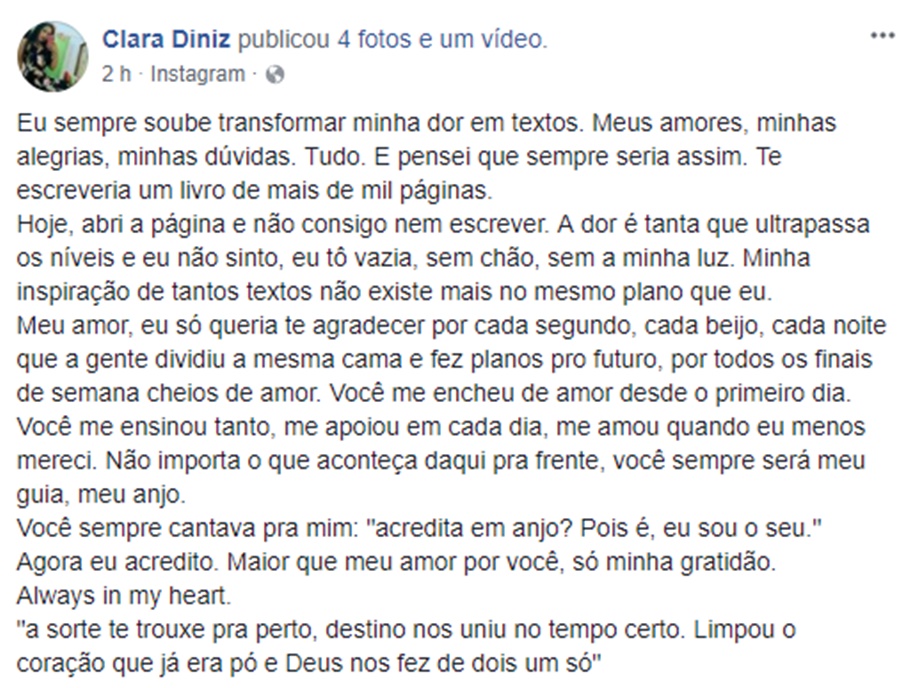 Publicação de Clara Diniz