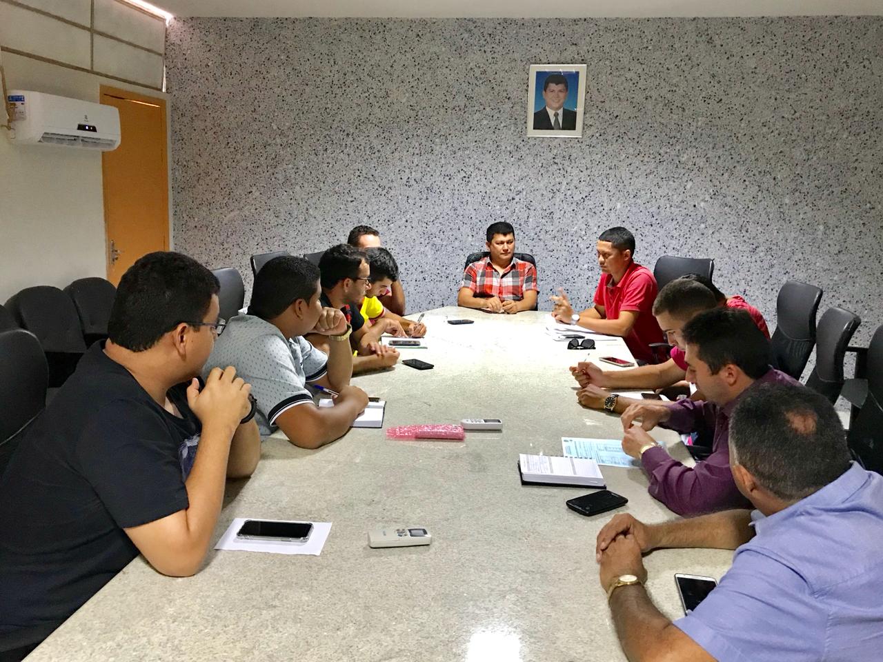 Reunião com prefeito Rubens Vieira