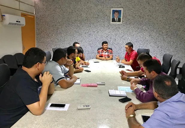 Reunião com prefeito Rubens Vieira