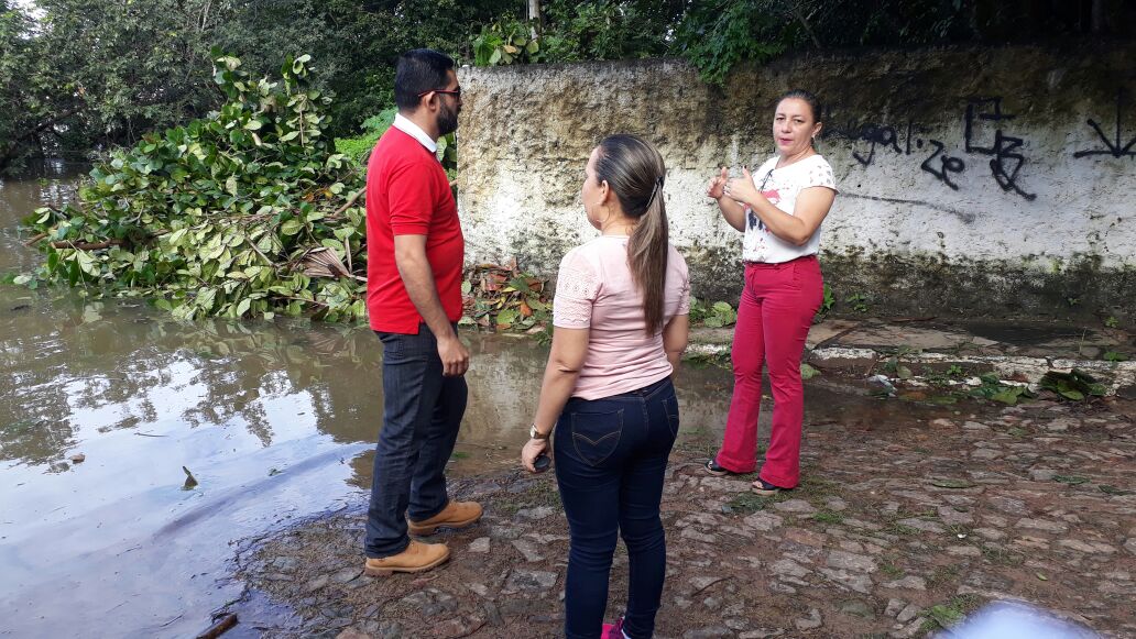 Visita de Vilma Amorim às famílias atingidas