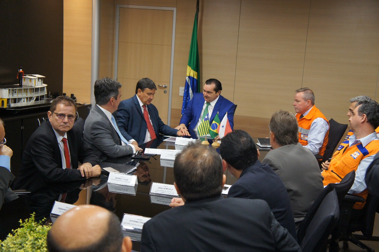 Encontro realizado entre o ministro Antônio de Pádua, Wellington Dias e Ciro Nogueira.