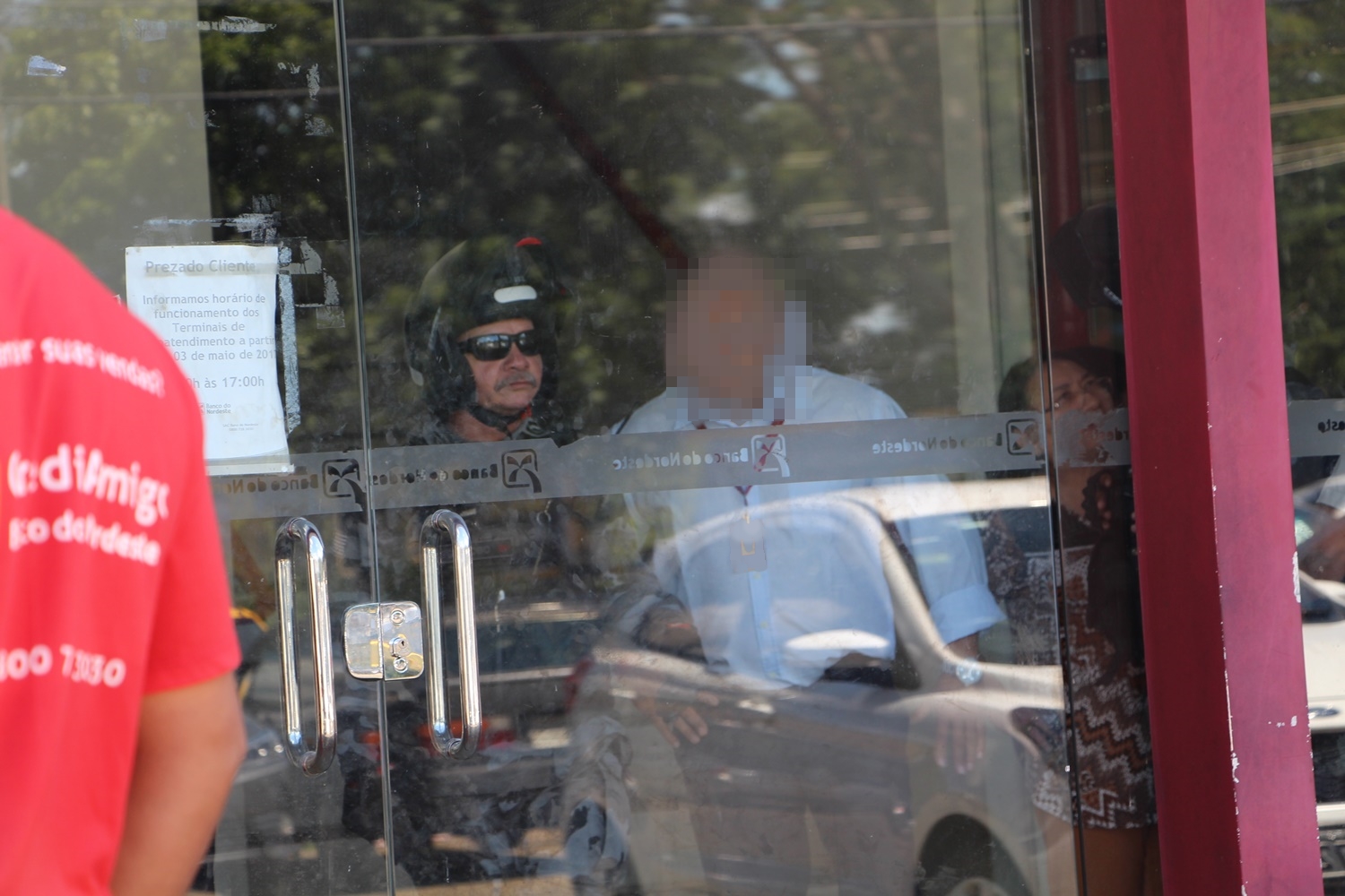 Polícia dentro do Banco do Nordeste 