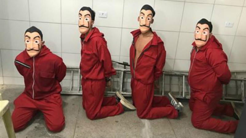 Youtuber e amigos são presos após se fantasiarem de personagens de La Casa de Papel