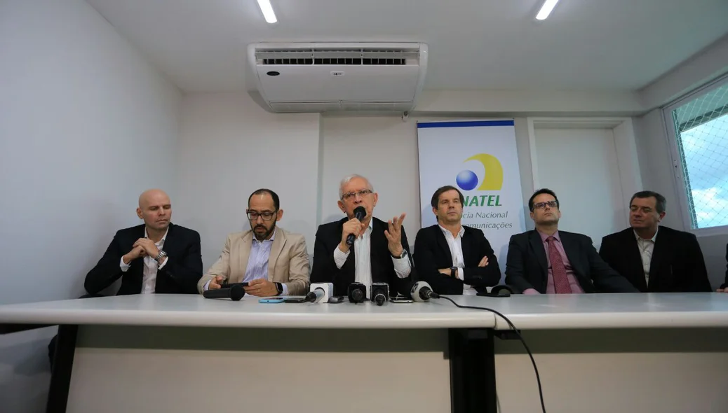 Coletiva de imprensa na sede da Anatel