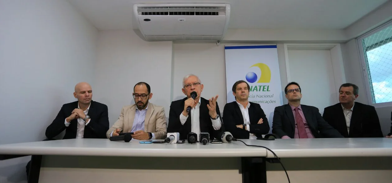 Coletiva de imprensa na sede da Anatel