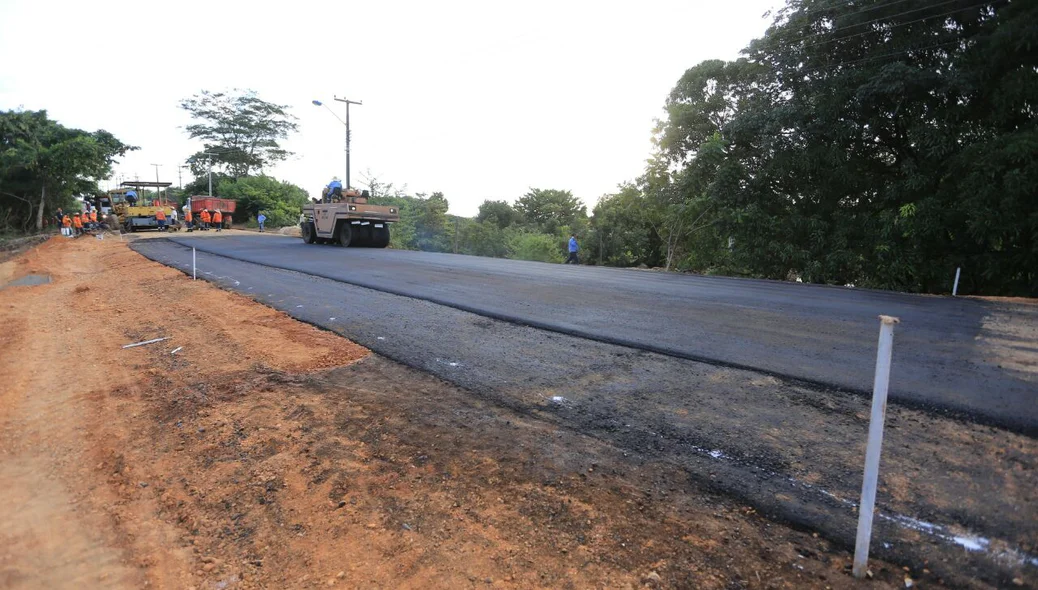 Trecho da BR 343 que caiu passou por uma grande obra 