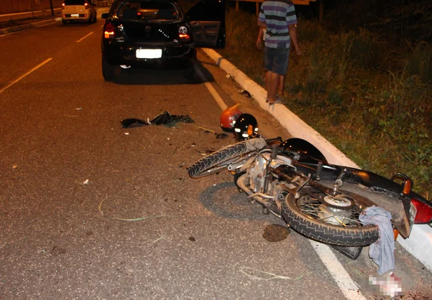 Acidente deixa duas pessoas feridas na cidade de Teresina