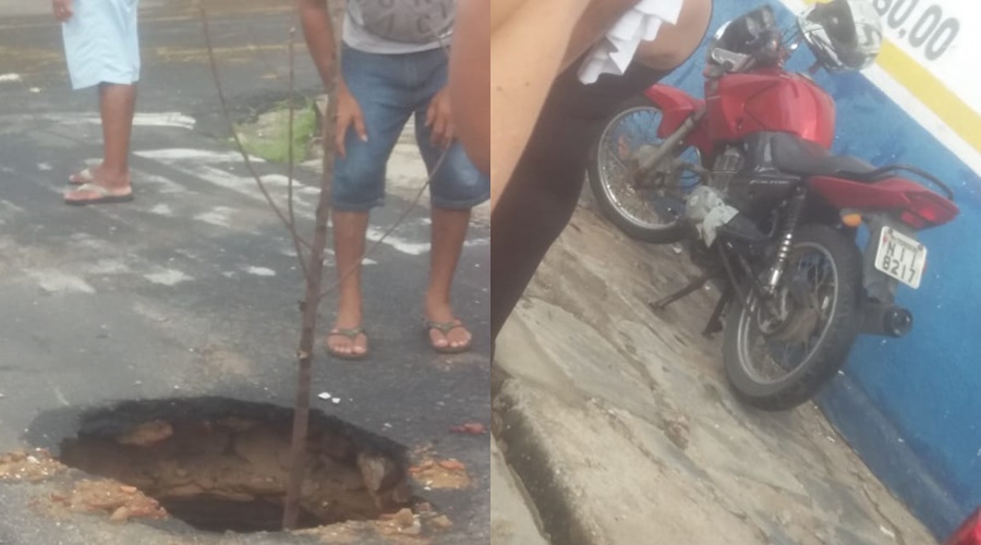 O homem quebrou o tornozelo e foi levado ao HUT