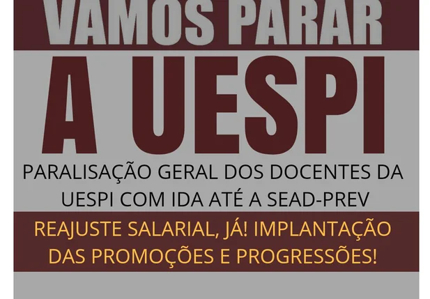 Paralisação docentes da Uespi