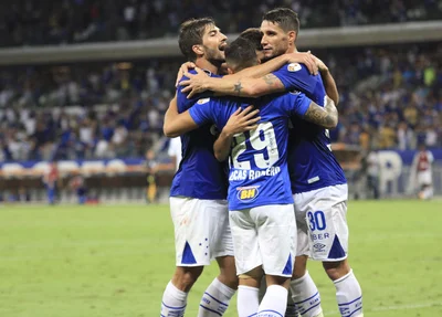Cruzeiro durante partida contra o Universidad de Chile pela Libertadores 2018