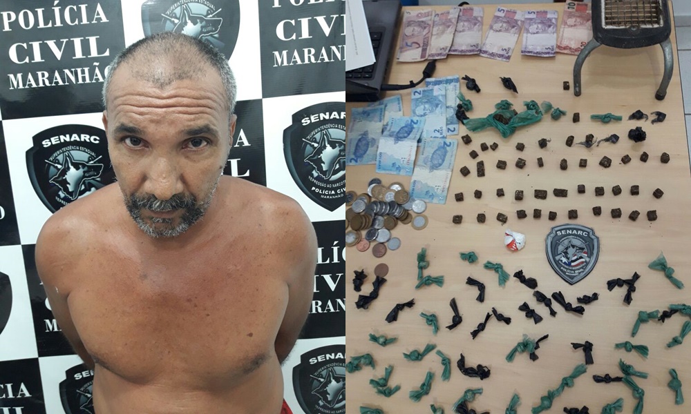 Edimar da Silva de Oliveira foi preso por tráfico de drogas em Timon
