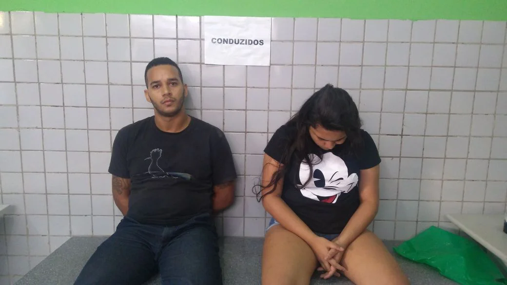 Felipe de Sousa Amorim e Carla Patrícia Santos Porto foram presos por envolvimento em assalto a joalheria em Teresina