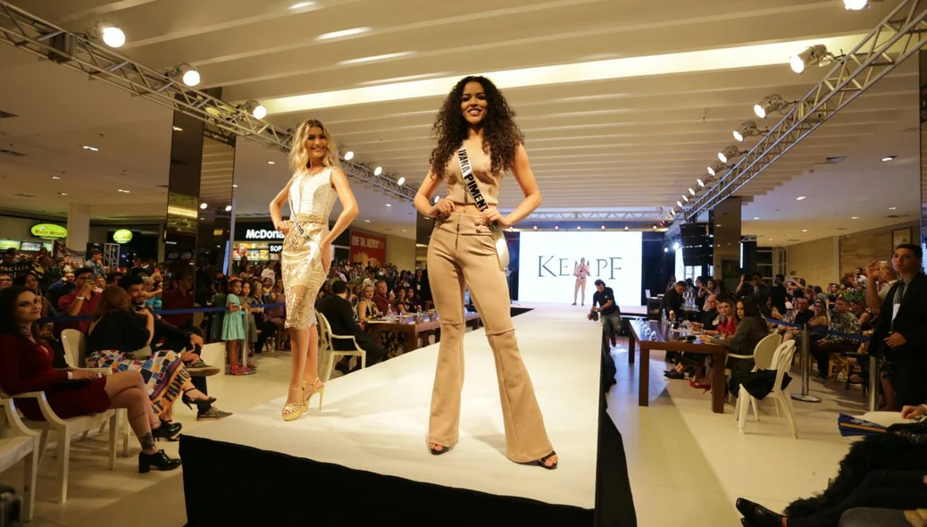 Jessica Machado, terceira colocada e Ivana Pimenta, segunda colocada do Miss Piauí Be Emotion 2018