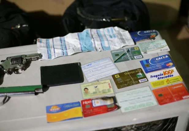 Material apreendido durante a operação