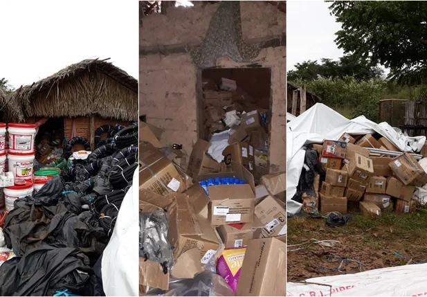 Material encontrado pela polícia