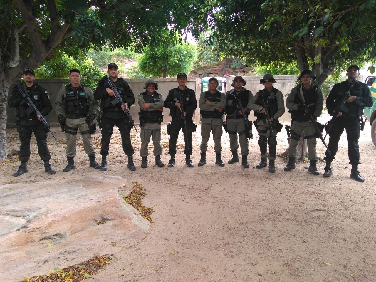Força Tarefa da Polícia Militar de Castelo do Piauí, São Miguel do Tapuio e Buriti dos Montes, em parceria com o Batalhão de Operações Especiais (Bope)