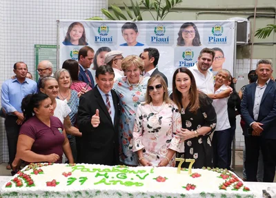 Wellington Dias e Margarete Coelho participam do Aniversário de 77 anos do HGV