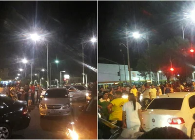 Manifestação do Uber realizada em Teresina