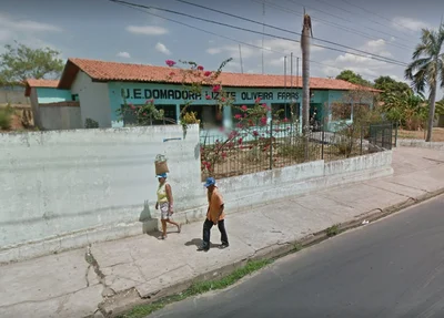 Colégio onde ocorreu o assalto