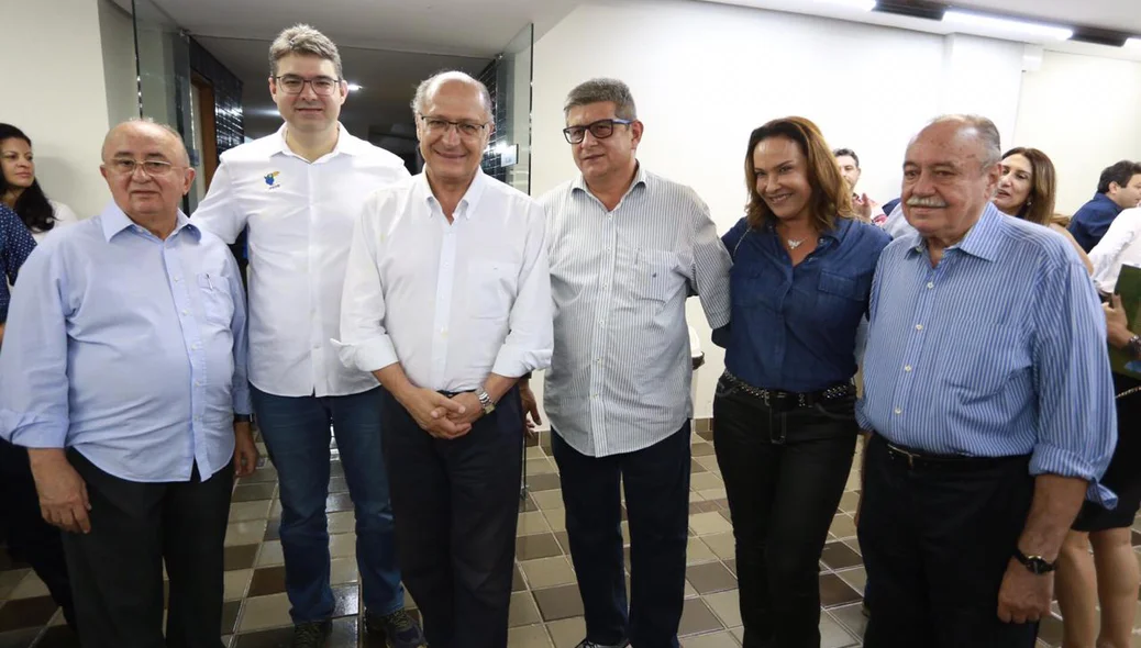 Júlio César, Luciano Nunes, Geraldo Alckmin, Zé Filho, Julina Falcão e Freitas Neto
