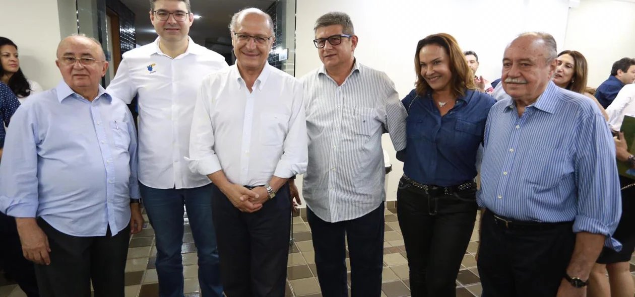 Júlio César, Luciano Nunes, Geraldo Alckmin, Zé Filho, Julina Falcão e Freitas Neto