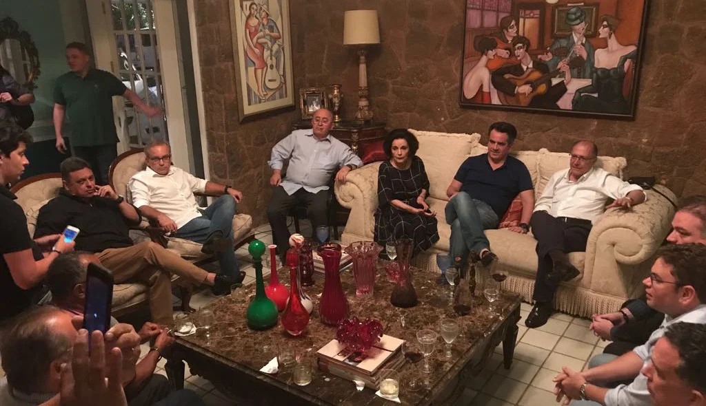 Ciro e lideranças progressistas recepcionam Geraldo Alckmin