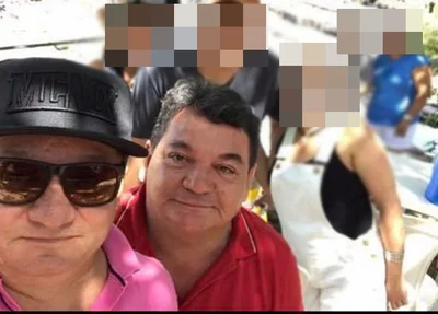Luís Albuquerque e seu primo Dr. Gilberto 