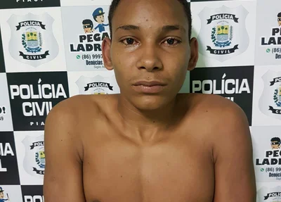 Preso captura pela polícia Ítalo Rangel da Silva Sousa