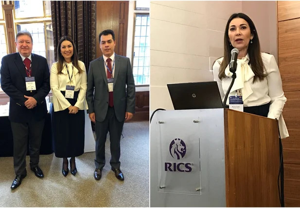 Margarete Coelho em evento em Londres