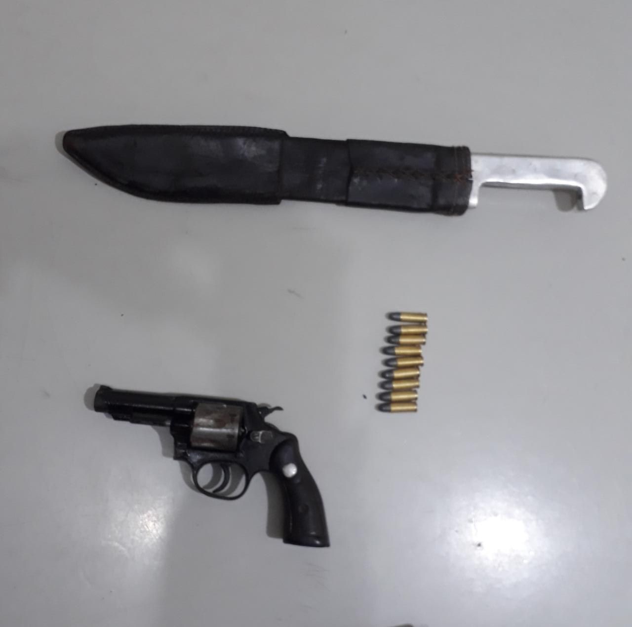 Armas apreendidas na zona norte 