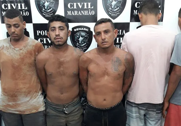 Acusados que foram presos em Timon