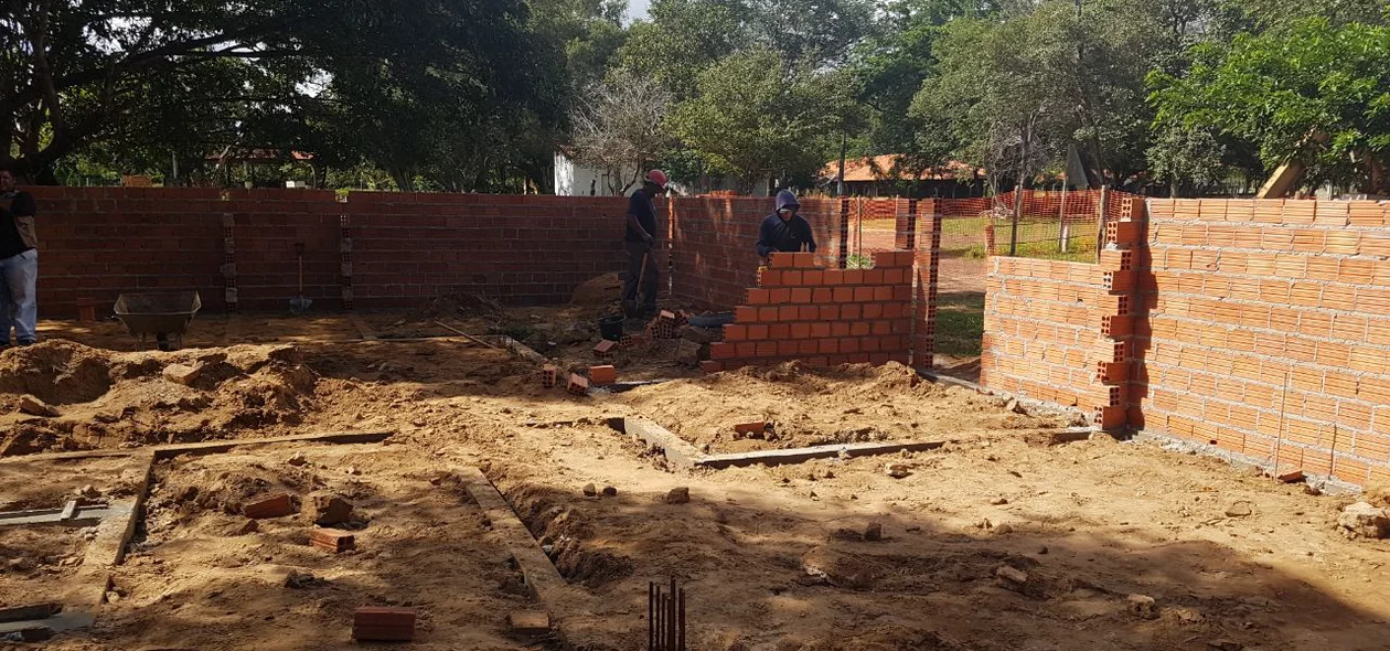 Construção do novo restaurante