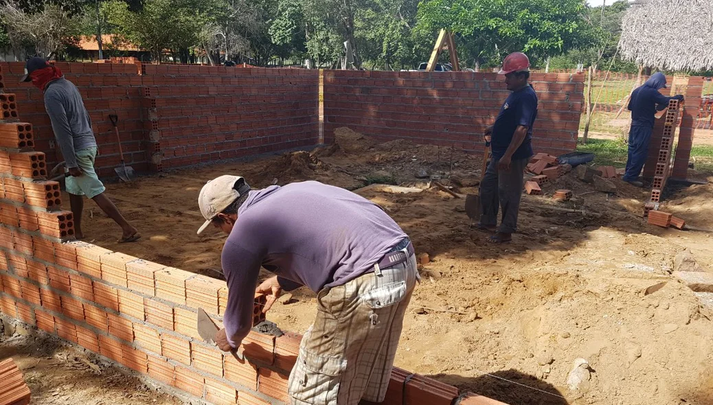 Construção do restaurante